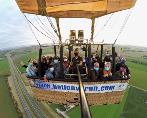 Ballonvaart boven Zeeland vanaf Middelburg
